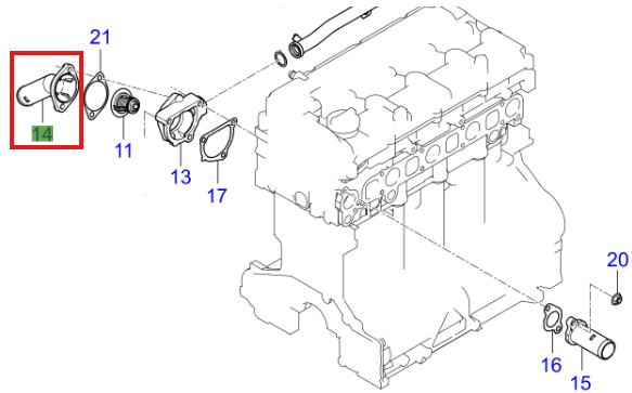 Termostad Kapagı F/L 256314A110