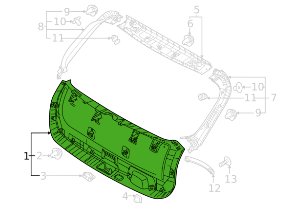 BAGAJ KAPAK DOSEMESI 81710AT010WK