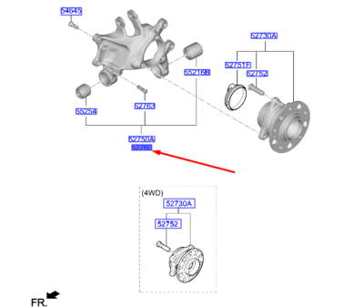 Arka Taşıyıcı Sağ 52711N7100