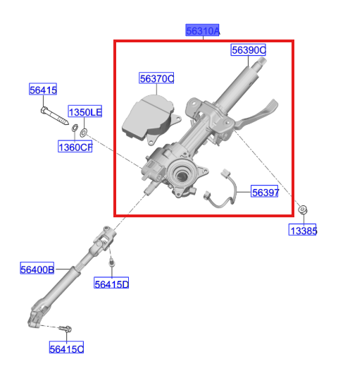 Direksiyon Mili Ust 56310R2020