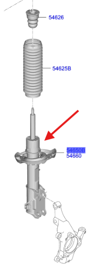 On Amortısor Sol 54650R2010