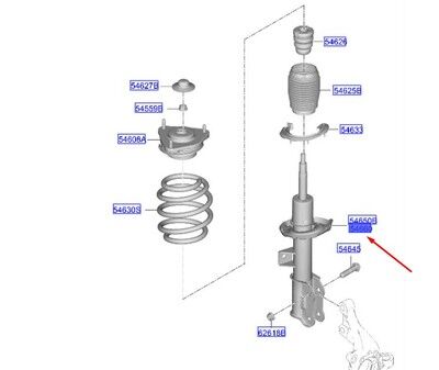 ON AMORTISOR SAG 54651CV200