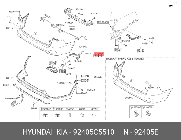Arka Sıs Lambası & Arka Ref.Sol 92405C5510