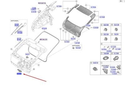 Bagaj Kaput Acma Kolu/Kamerası Dıs 81820CV010