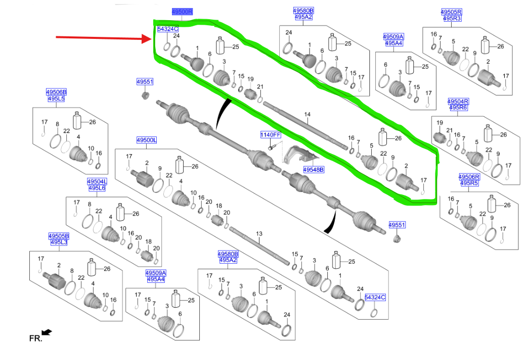 AKS MILI-KOMPLE SAG 49501H8270