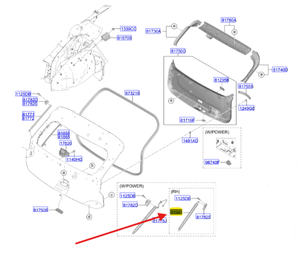 BAGAJ AMORTISORU SOL 81831EV100