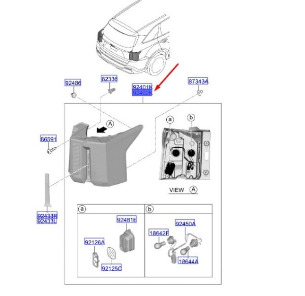 Arka Stop Lambası Sag 92420P2600