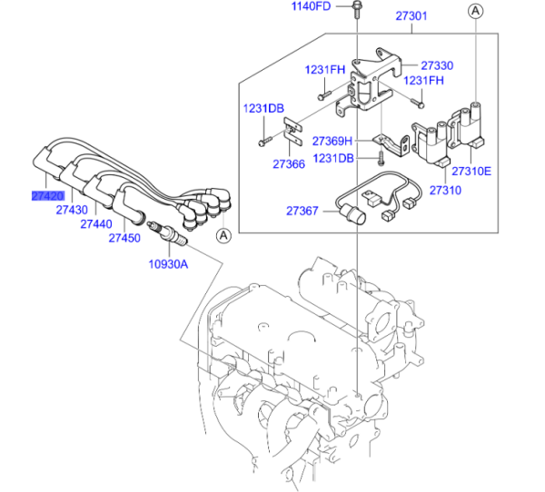 BUJI KABLOSU NO.1 2742002610