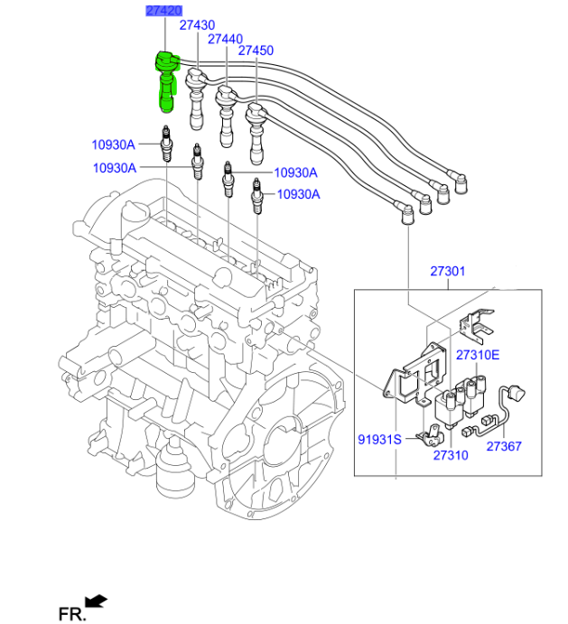 BUJI KABLOSU NO.1 2742003100