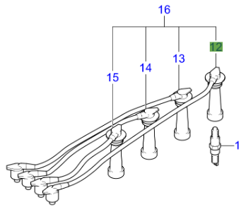 BUJI KABLOSU NO.1  2742026700