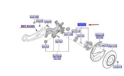 ARKA TEKER PORYASI 52730AO000