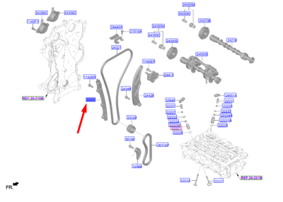 Eksantrik Zinciri Klavuzu 244312M011
