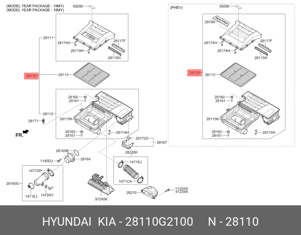 Hava Fıltre Kmp 28110G2100