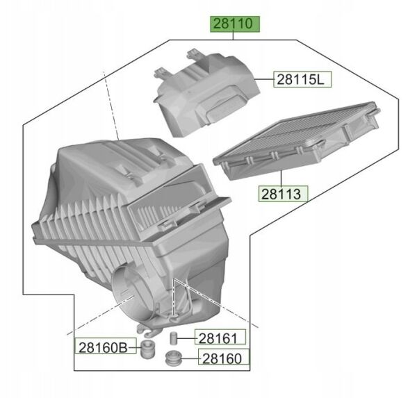 HAVA FILTRE KUTU KMP. 28110N9400