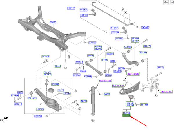 ARKA SAG DENGE KOLU 55280G4AA0