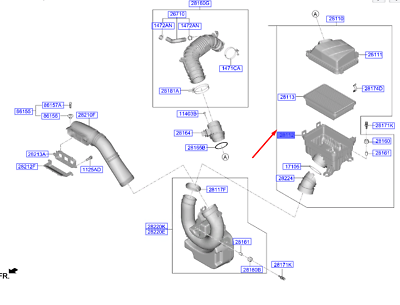 HAVA FILTRE KUTUSU 28112G4900