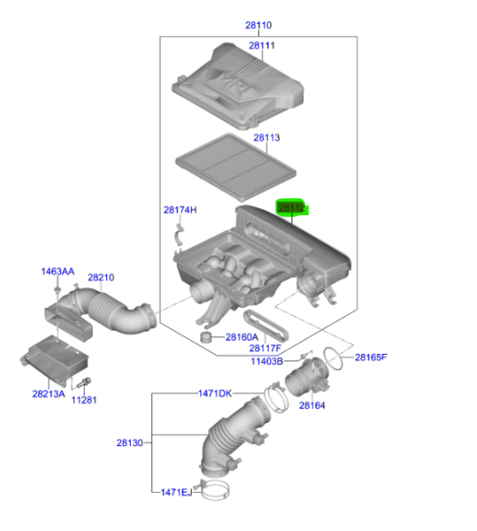 Hava Fıltre Kutusu 28112G6800