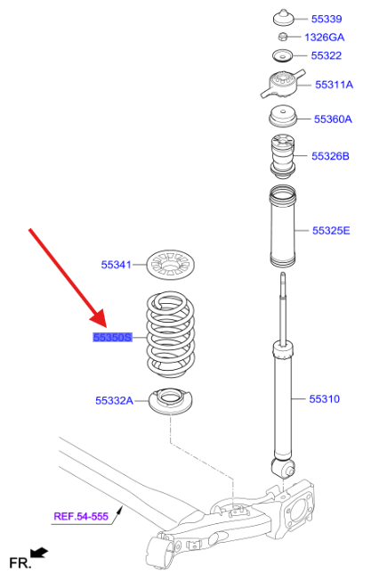 Helezon Yayı Arka 55330H8200
