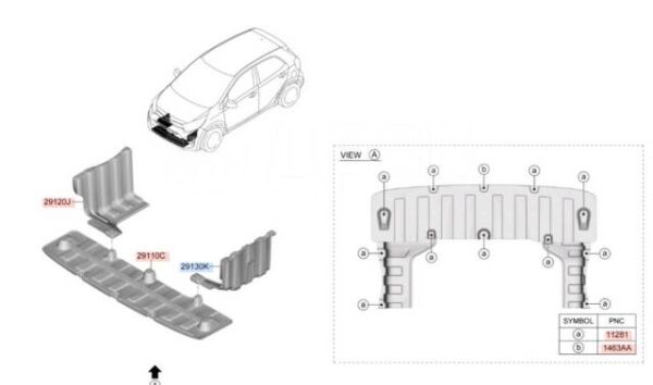 ALT PANEL KORUYUCU SOL 29130G6000