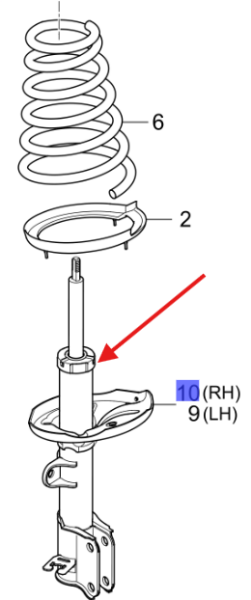 ARKA AMORTISOR SAG 553612E501