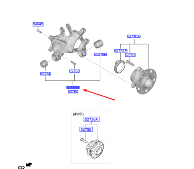 Arka Taşıyıcı Sol 52710N7100