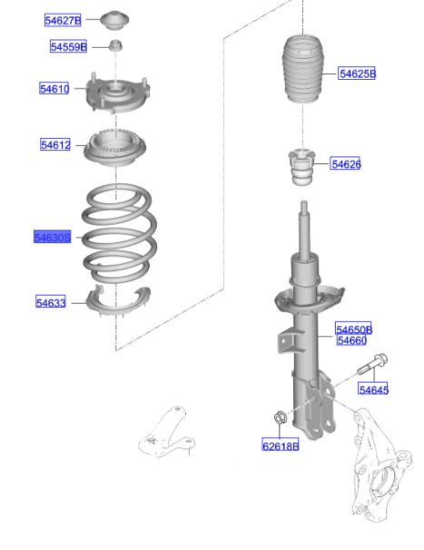 Helezon Yayı Ön 54630N8CB0