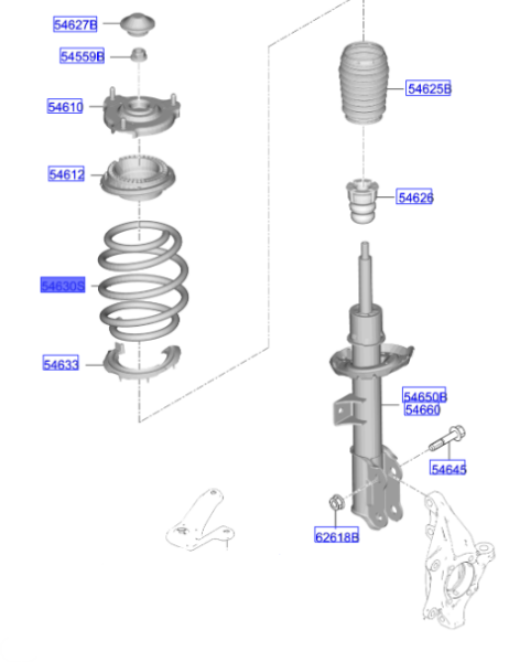 Helezon Yayı Ön 54630N8CB0