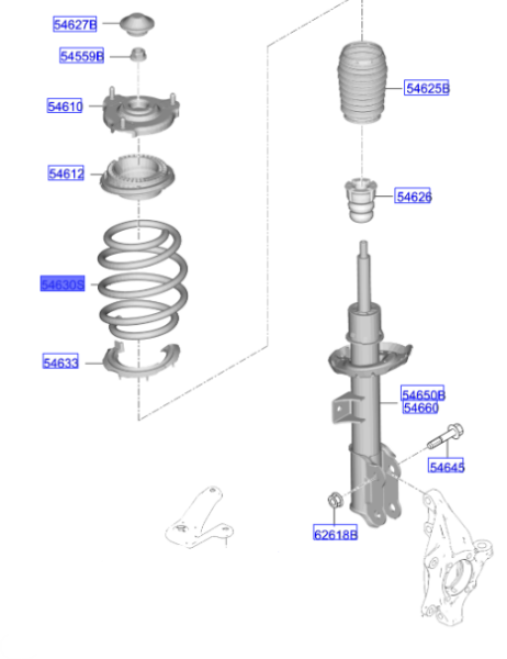 Helezon Yayı Ön 54630N8CB0