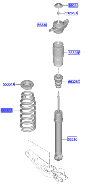 Arka Amortisör Kulesi 55330R2CB0