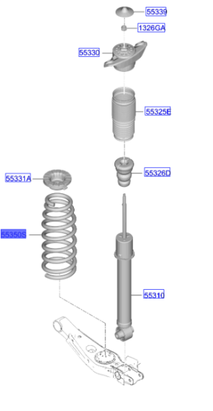 Arka Amortisör Kulesi 55330R2CB0