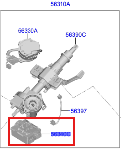 Dıreksıyon Kontrol Unıtesı 56340H8AA0