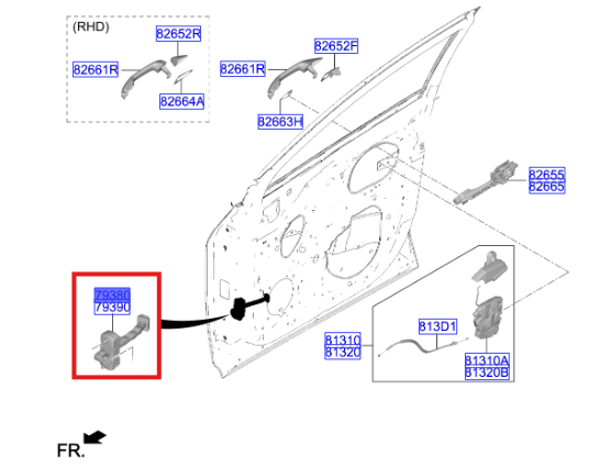 Ön Kapı Gergisi Sol 76980P1000
