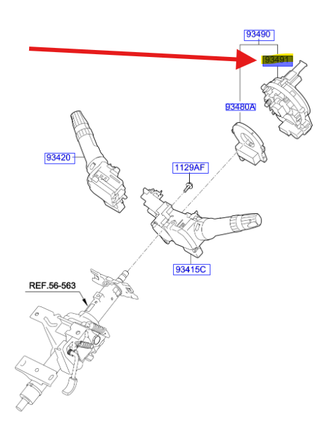 DIREKS.KUMANDA ALT MODUL 934904F200