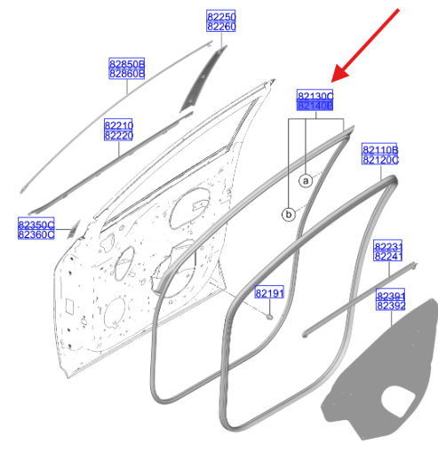 Ön Kapı Fitili Sağ 82140R2000