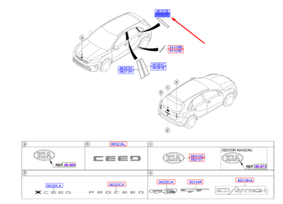 ARKA KAPI ARKA SOL SİYAH BAND 77513J7850