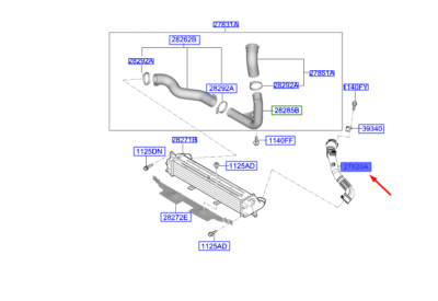 Intercooler Cıkıs Borusu 282602U000