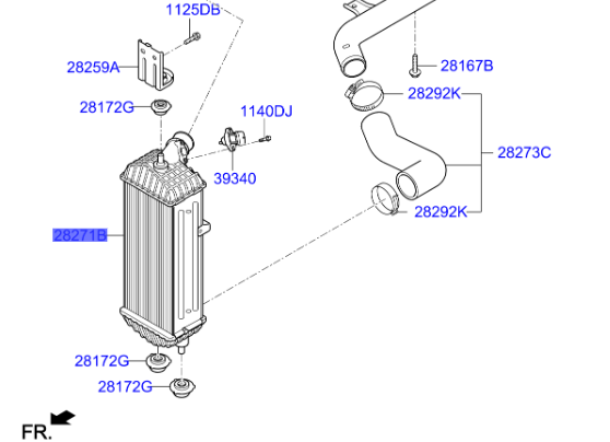 Intercooler 282712A470