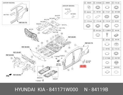 Arka Kapı Sol Cıkartma Serıdı Sol 841171W000