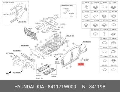 Arka Kapı Sol Cıkartma Serıdı Sol 841171W000