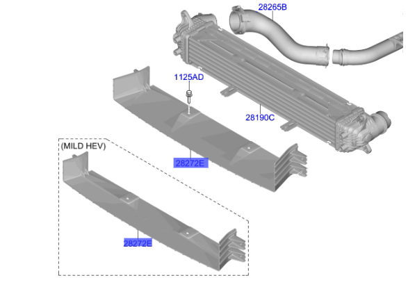 INTERCOOLER HAVA GIRIS KANALI 2827708060