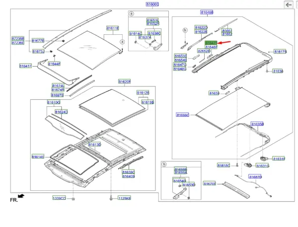RR WINDING GUIDE-P/RF,LH 81647D9000