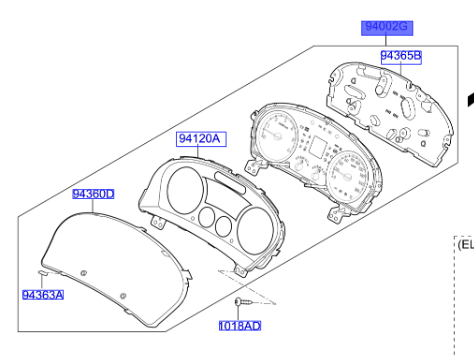GOSTERGE-KOMPLE A/T 940734E641