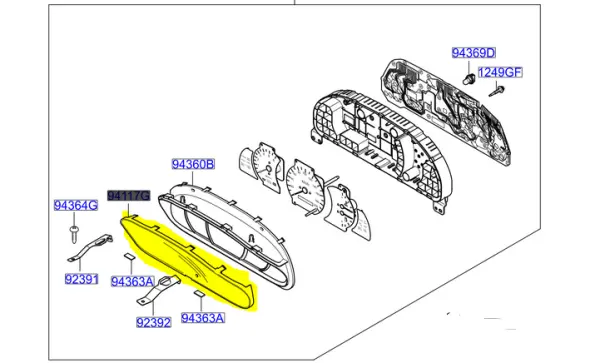 Gosterge Camı 943603E000