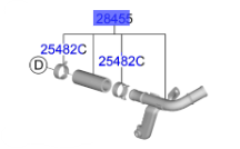 EGR SU CIKIS HORTUMU 2841508400