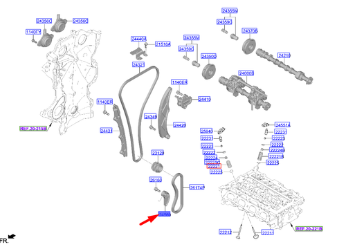 Yağ Pompa Kayıs Paleti 245602M002