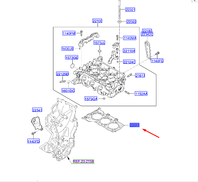 Stonic Silindir Kapak Conta 2231104031