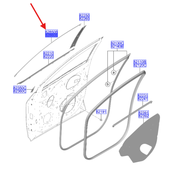 On Kapı Cıtası Sag 82860R2010