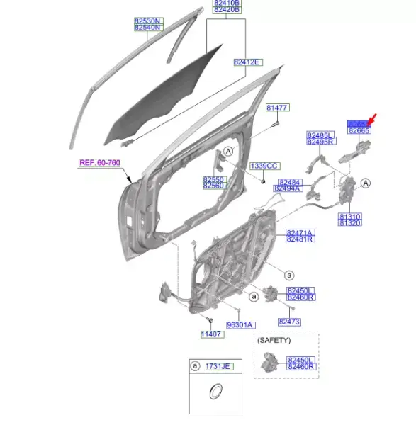 ON KAPI DIS ACMA KOLU SOL 82655J7200