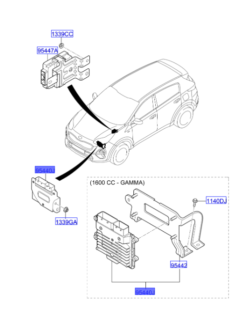 KONTROL UNITESİ T/M 954402DKE0