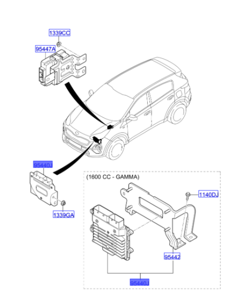 KONTROL UNITESİ T/M 954402DKE0